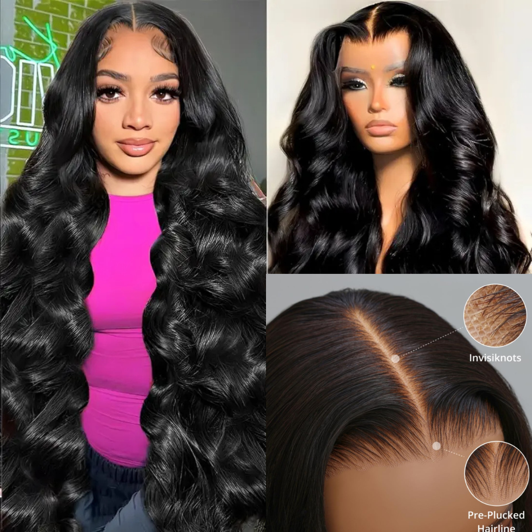 ✨Our Viral ✨ IT GIRL "LALA" - 6X4 OR 13 X4 | 180 DENSITY| WEAR N GO |PRECUT | PRE-PLUCKED| PRE-BLEACHED| MINK BODY WAVE WIG