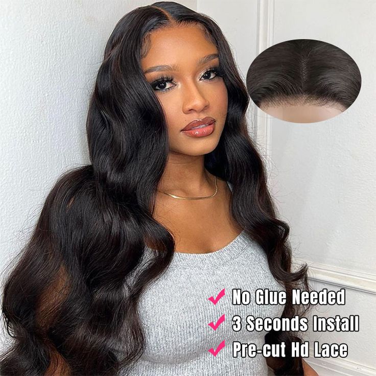 ✨Our Viral ✨ IT GIRL "LALA" - 6X4 | 180 DENSITY| WEAR N GO |PRECUT | PRE-PLUCKED| PRE-BLEACHED| MINK BODY WAVE WIG